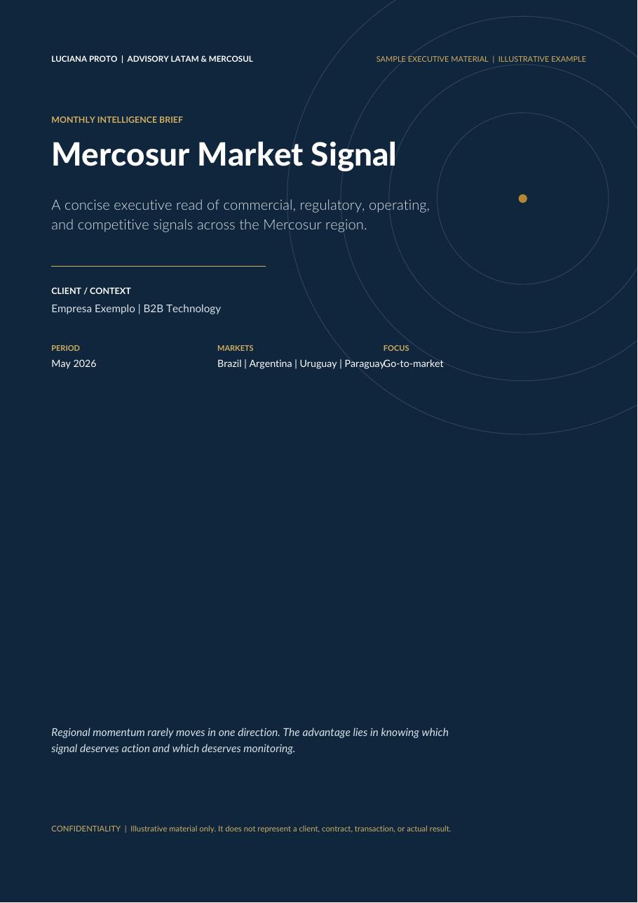 Mercosur Market Signal — sample page preview